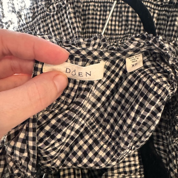 Doen Mallory Dress Gingham Xs - Picture 4 of 7